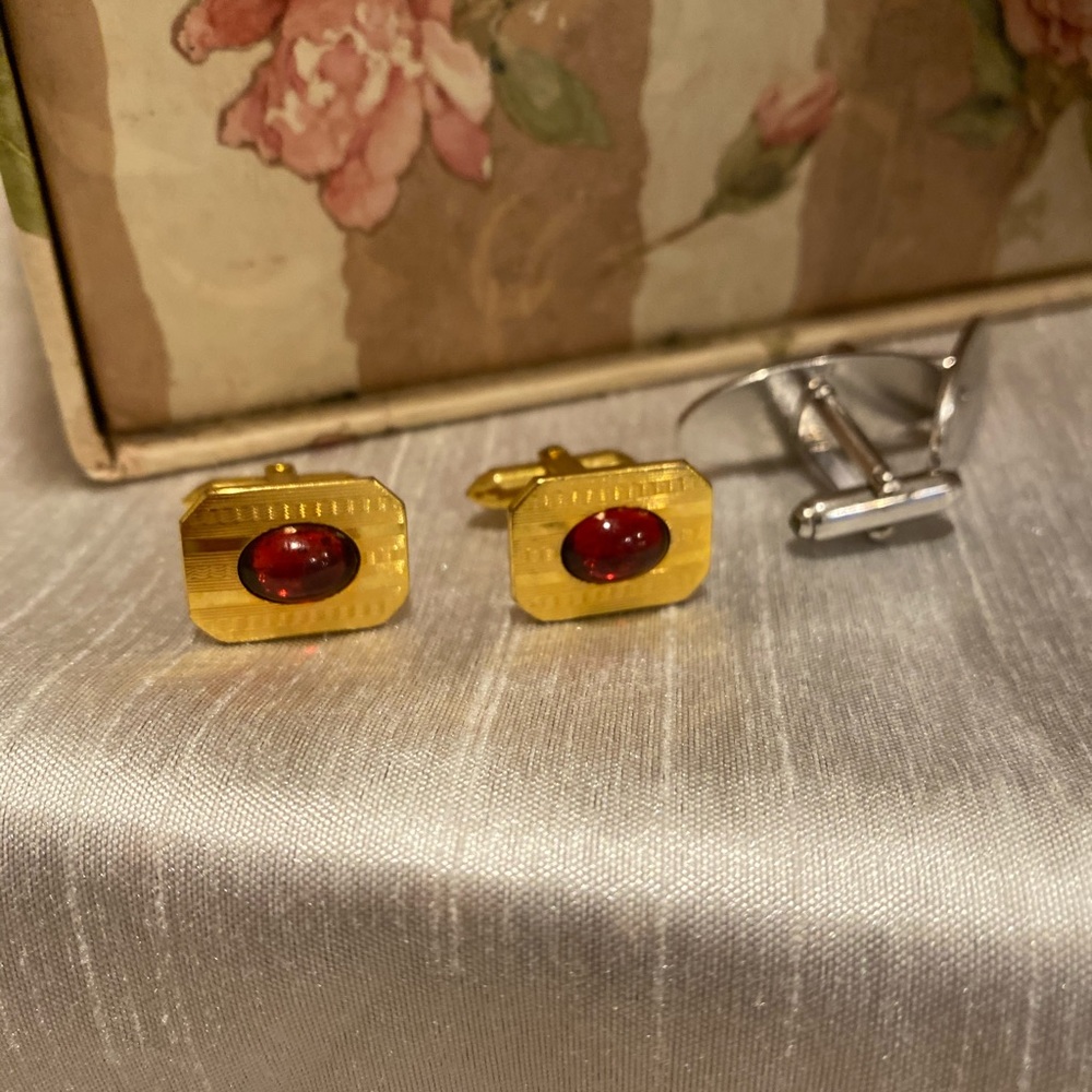 Cuff links gold silver tone bundle and get all 2